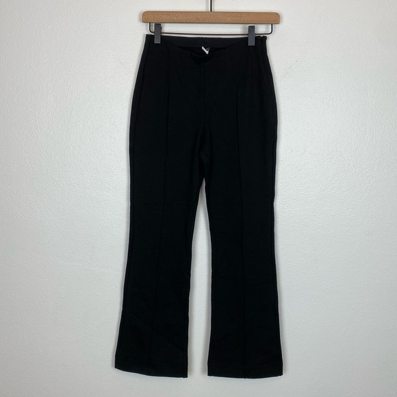 Everlane The Dream Kick Flare Mid Rise Knit Pant Black - Picture 6 of 10
